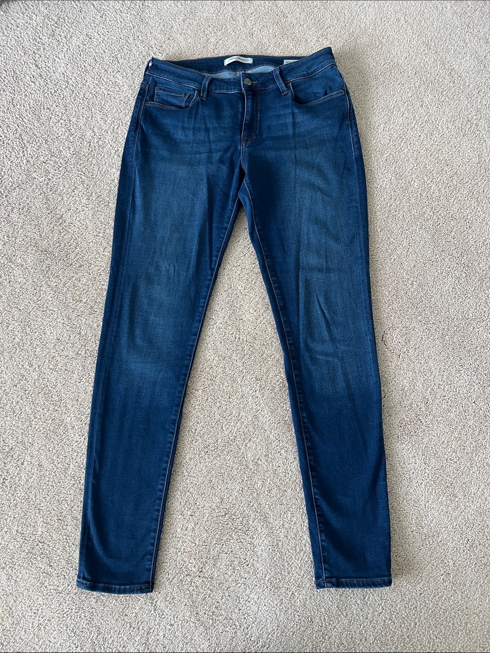 Mavi Jeans Co ALEXA Mid-Rise Indigo Skinny Jeans for Women 32 Waist